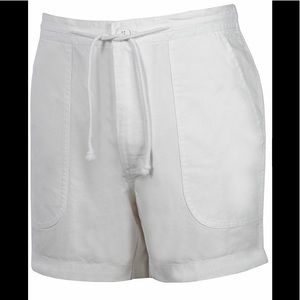 NWT Weekender White Cotton Drawstring Deck Shorts. Sz 42.